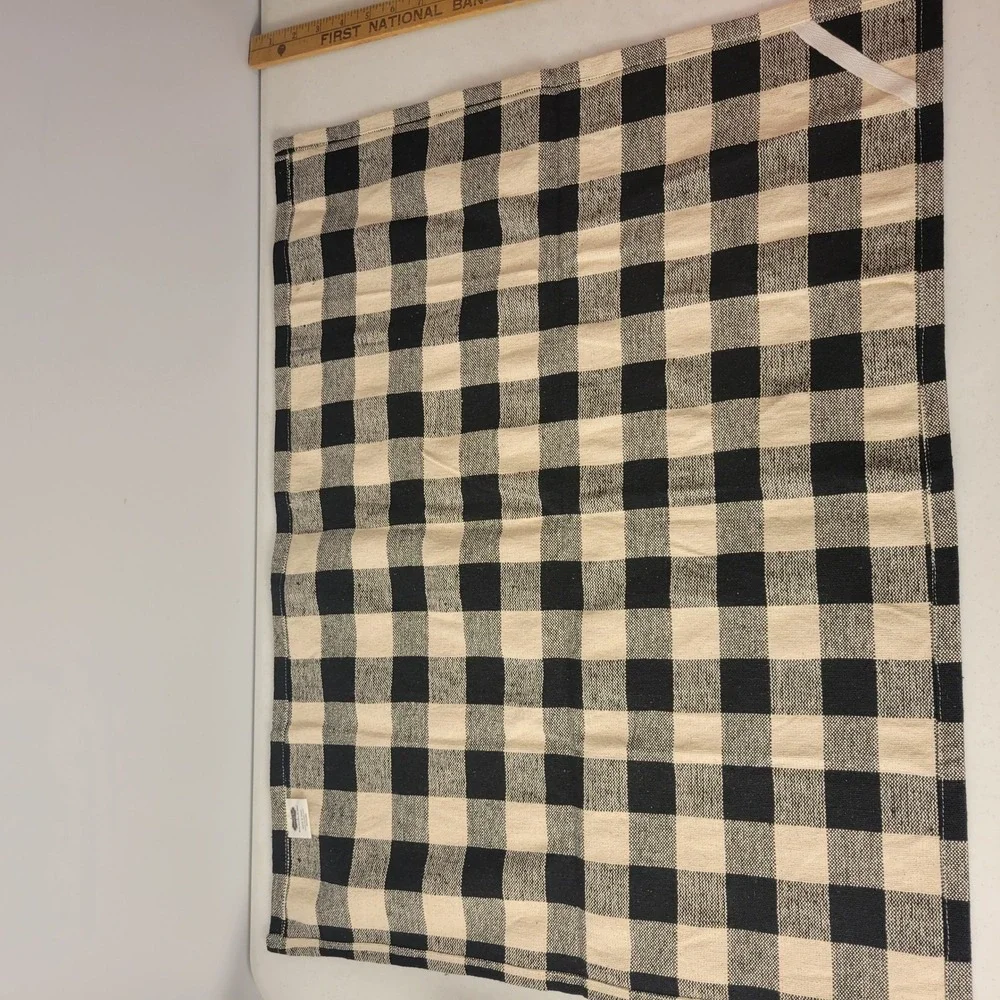 Mud Pie Kitchen Towel Set-3 Multicolor Farmhouse Cow Plaid Buffalo Check  28x21